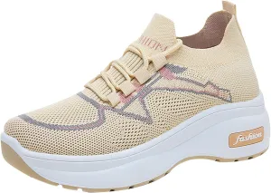Women's Fashion Sneakers Slip On Casual Shoes Mesh Running Shoes Non Slip Hiking Shoes Women Waterproof