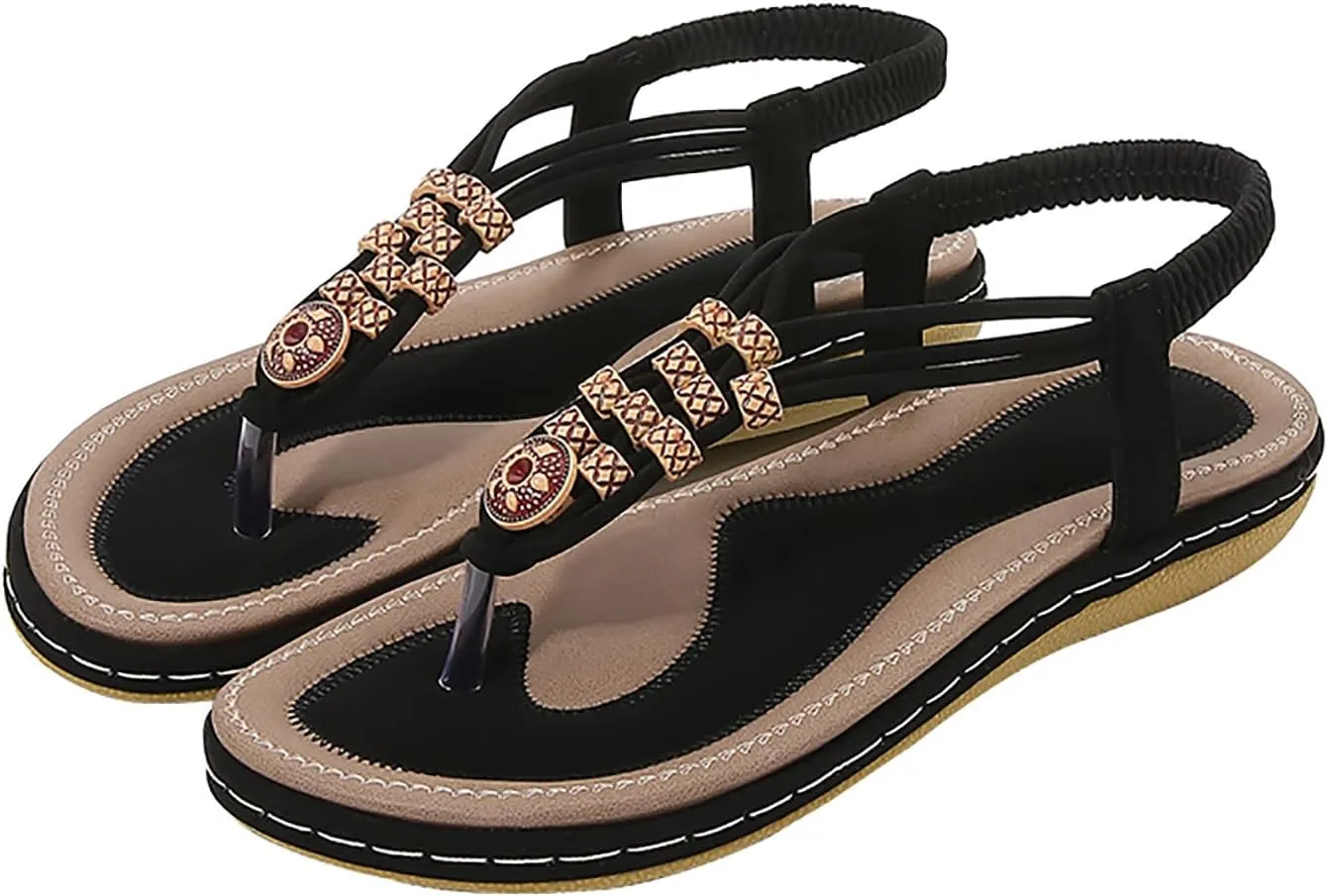 Women's Flats Sandals Orthopedic Dressy Sandals Stylish with Arch Support 2025 Hot Summer Holiday Party Shoes