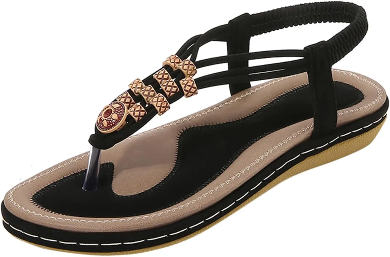 Women's Flats Sandals Orthopedic Dressy Sandals Stylish with Arch Support 2025 Hot Summer Holiday Party Shoes