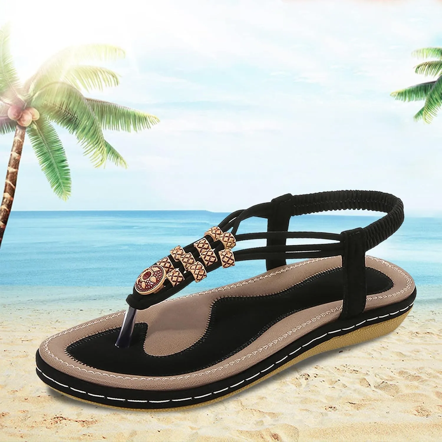Women's Flats Sandals Orthopedic Dressy Sandals Stylish with Arch Support 2025 Hot Summer Holiday Party Shoes