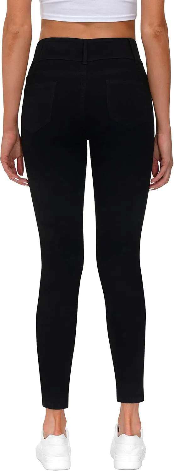 Women's High Waisted Jeans for Women Ripped Skinny Stretch Jeans Distressed Butt Lifting Denim Pants