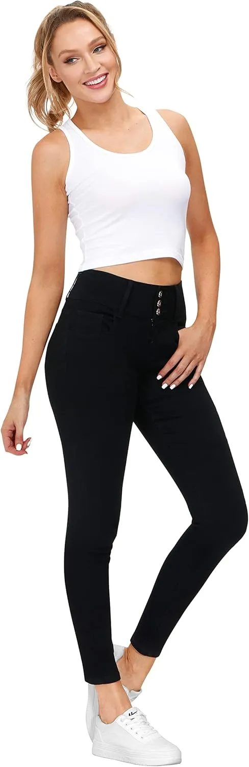 Women's High Waisted Jeans for Women Ripped Skinny Stretch Jeans Distressed Butt Lifting Denim Pants