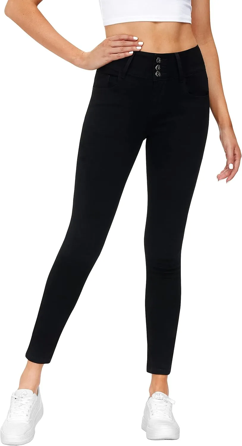 Women's High Waisted Jeans for Women Ripped Skinny Stretch Jeans Distressed Butt Lifting Denim Pants