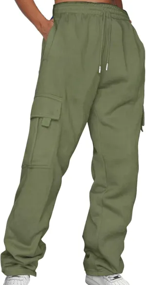 Women's Joggers Sweatpants Solid and Tracksuit Sweatshirt Hooded Women Suits Sets High Waisted Joggers Pants Baggy
