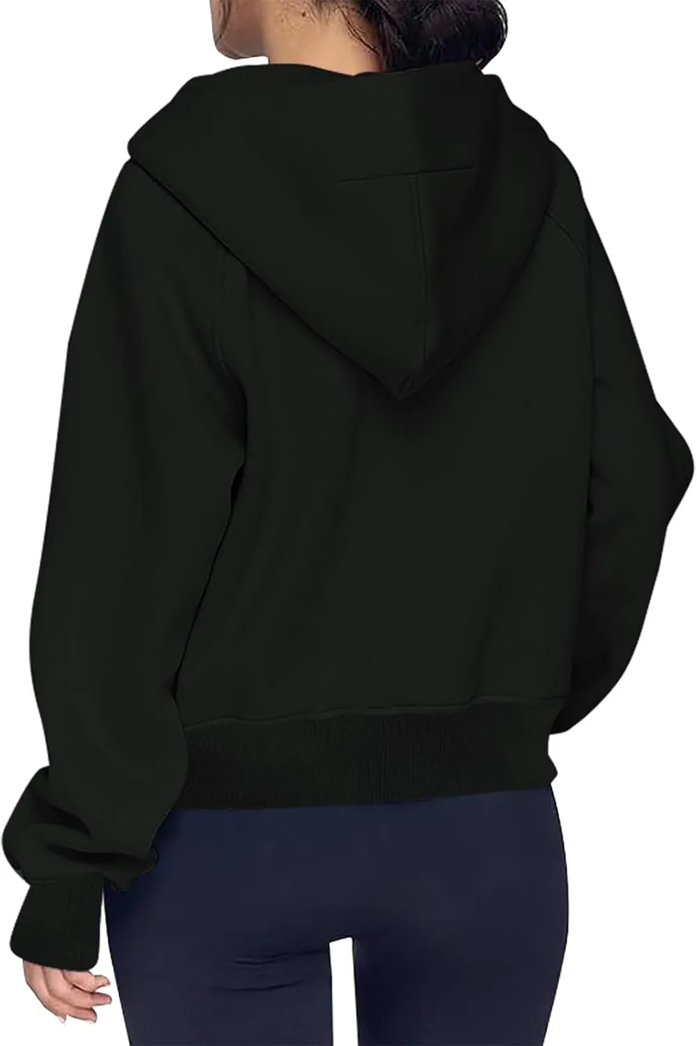 Womens Oversized High Neck Sweatshirt Zip Up Casual Long Sleeve Pullover Shirts Fall Winter Clothes Preppy Clothes