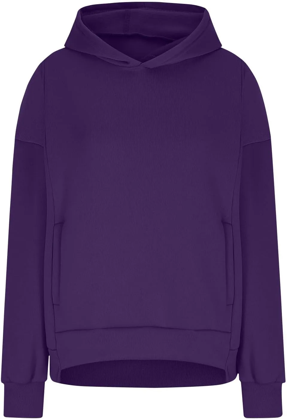 Womens Oversized Hoodies Fleece Sweatshirts Casual Long Sleeve Drop Shoulder Pullover Fall Winter Outfits Y2K Tops