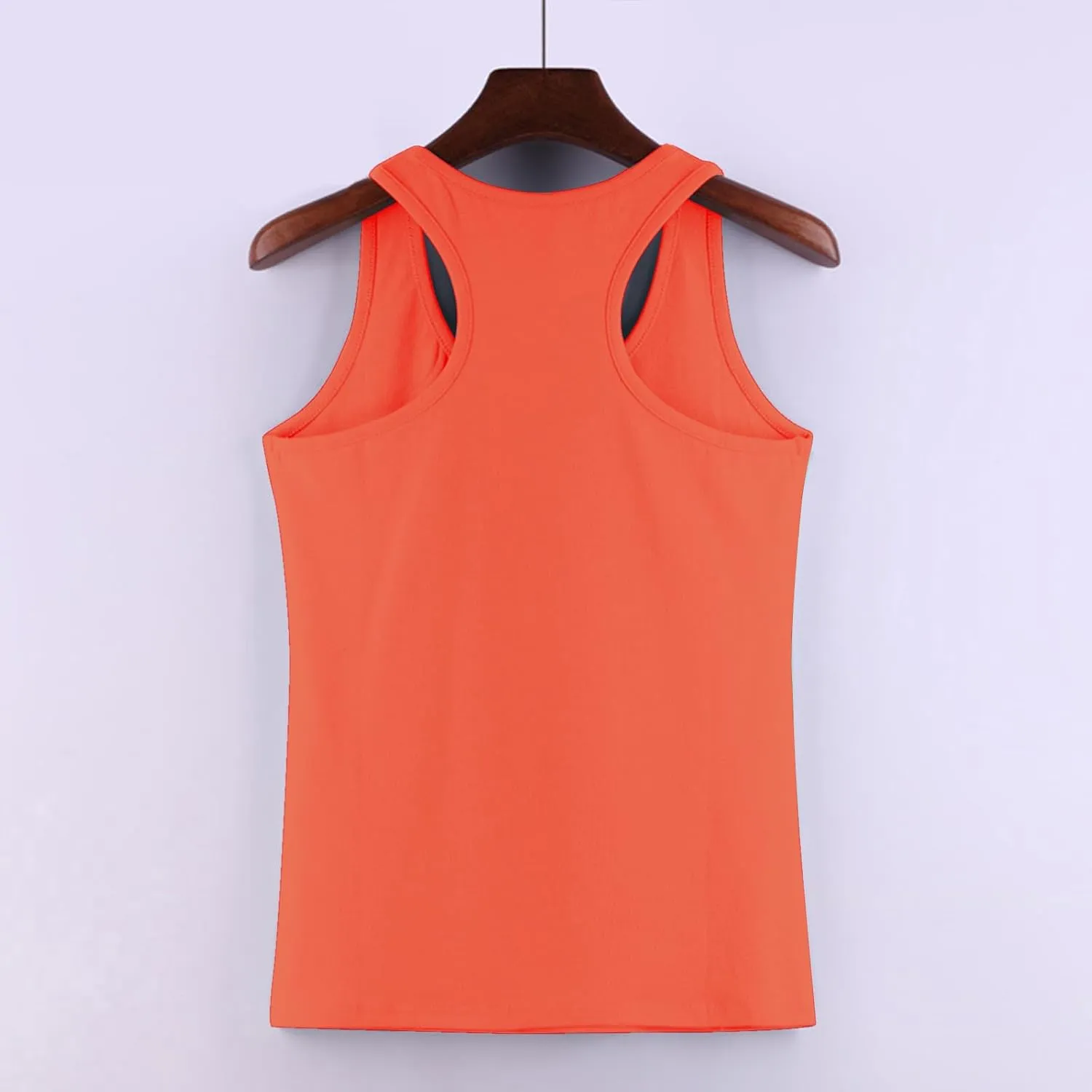 Womens Racerback Tank Tops Summer Casual Sporting Plus Size Vests Solid Color Sleeveless Crewneck Slim Athletic Vest