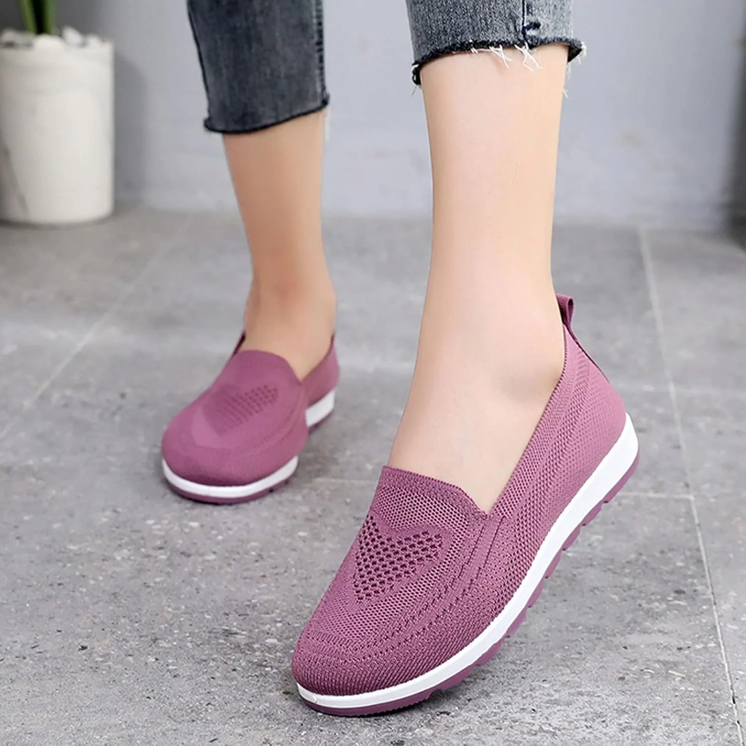 Womens Shoes 7.5 Wide Width Sneakers Walking Shoes Women Comfortable Non Slip Winter Shoes for Women Wide Width Platform Sneaker for Women Sneakers Slip On Stylish Slip On Sneakers for Women 2023