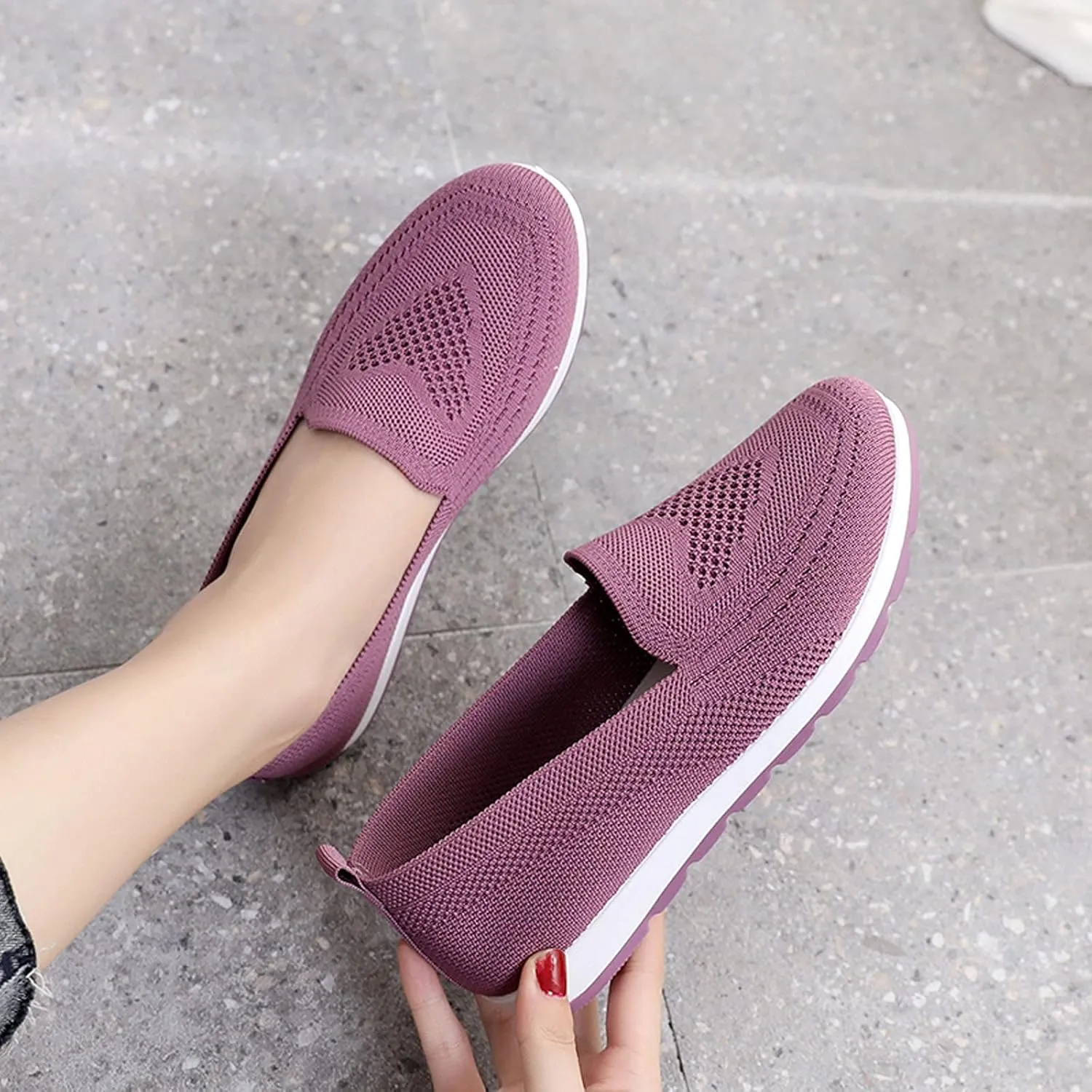 Womens Shoes 7.5 Wide Width Sneakers Walking Shoes Women Comfortable Non Slip Winter Shoes for Women Wide Width Platform Sneaker for Women Sneakers Slip On Stylish Slip On Sneakers for Women 2023