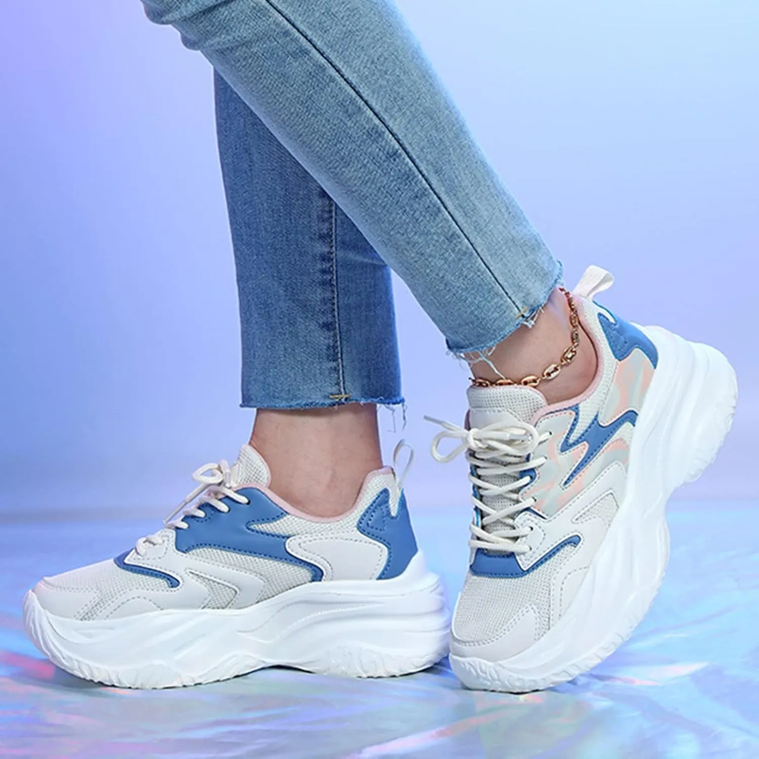 Womens Sneakers Black Sole Slip On Sneakers Women Wide Fit Size 7 Black Women Sneakers Trail No Tie White Sneakers for Women Platform Heel Women's Wide Width Comfort Elastic Slip On Ballet Flat Shoes