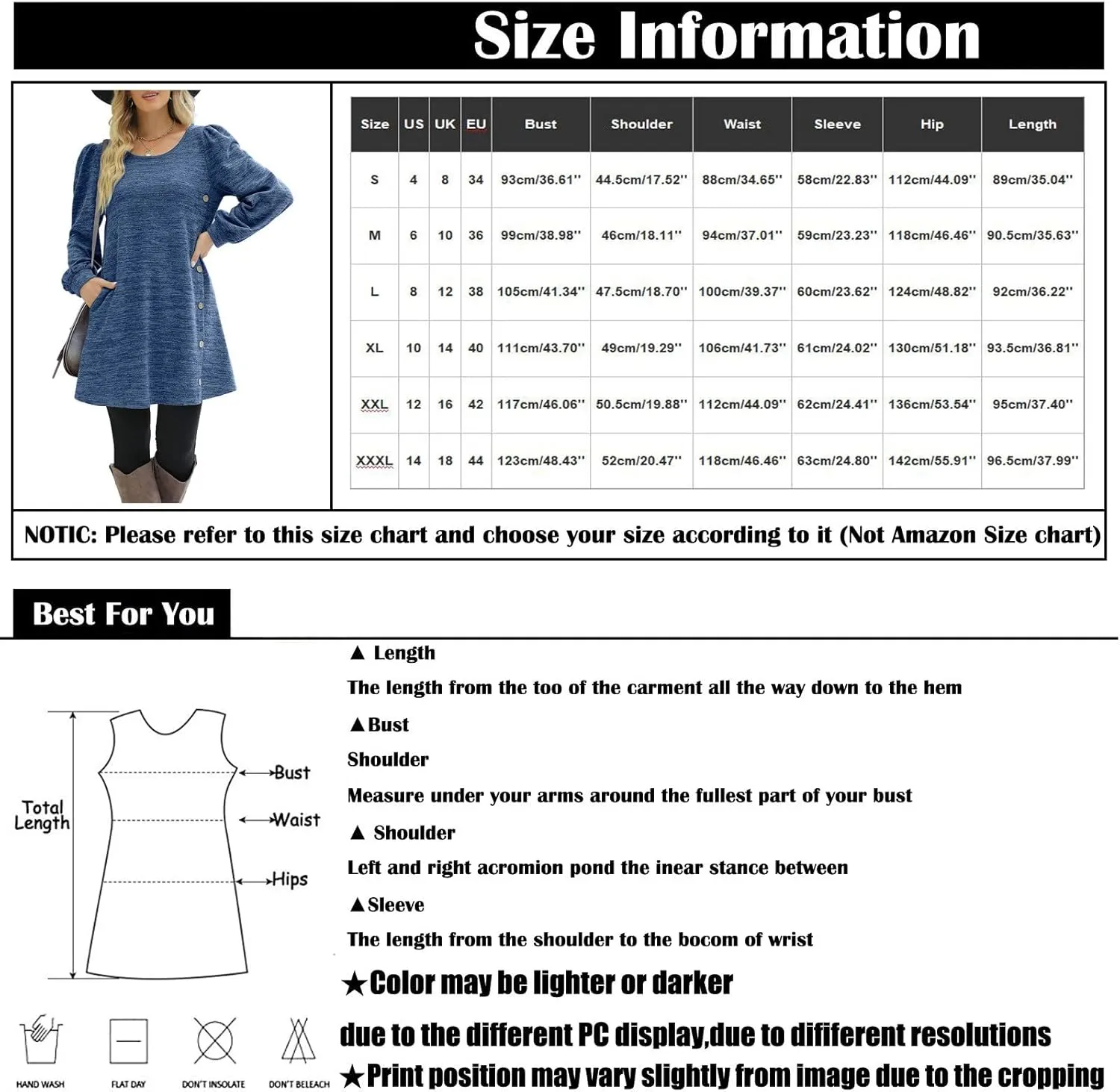 Womens Sweater Dresses 2024 Trendy Crewneck Solid Color Button Long Sleeve Casual Loose Dress Fall Outfits with Pockets