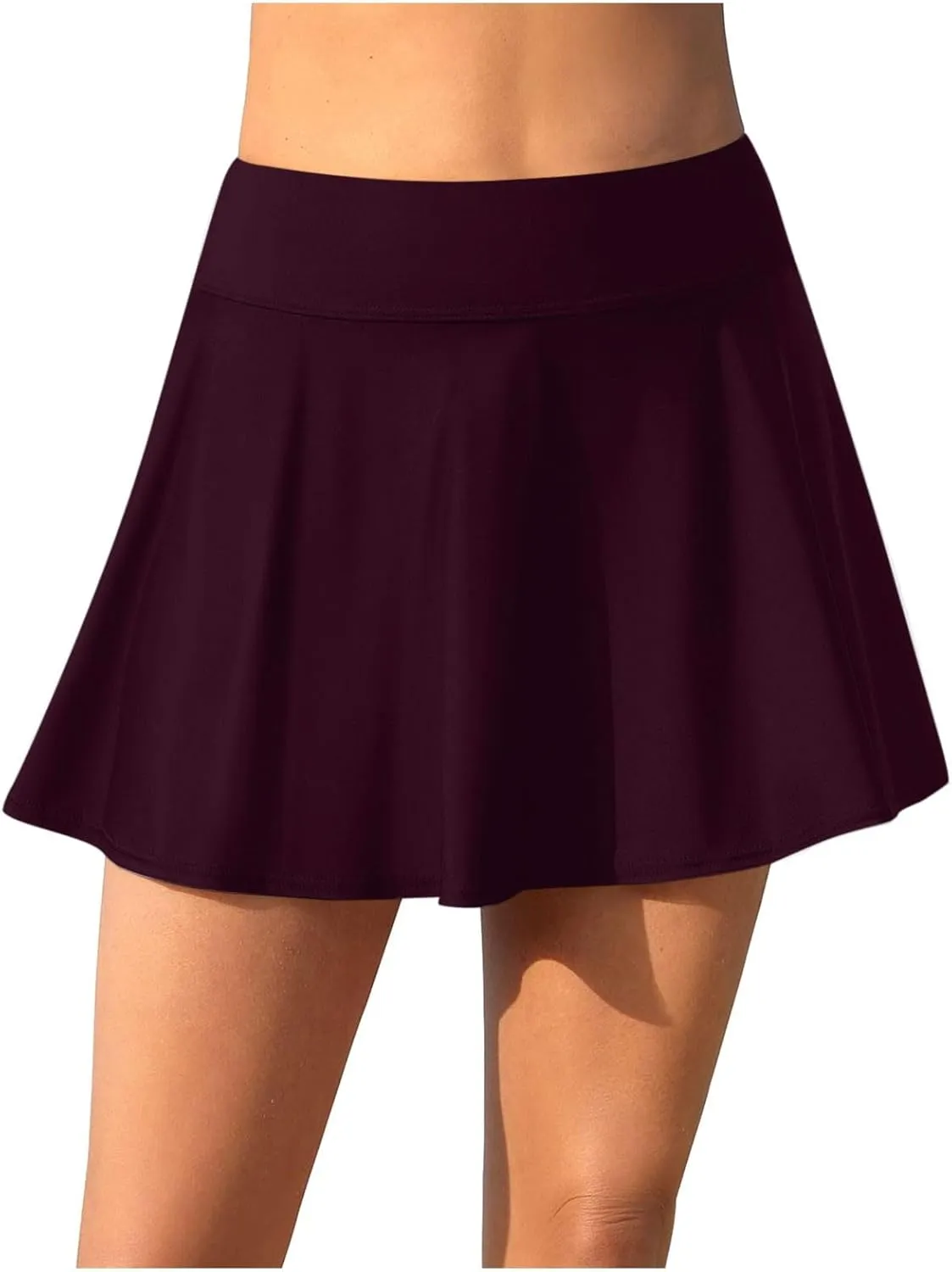 Womens Swim Skirts Tummy Control Swimsuits Skirt High Waisted Bathing Suit Bottoms Stretch Quick Dry Bikini Bottoms