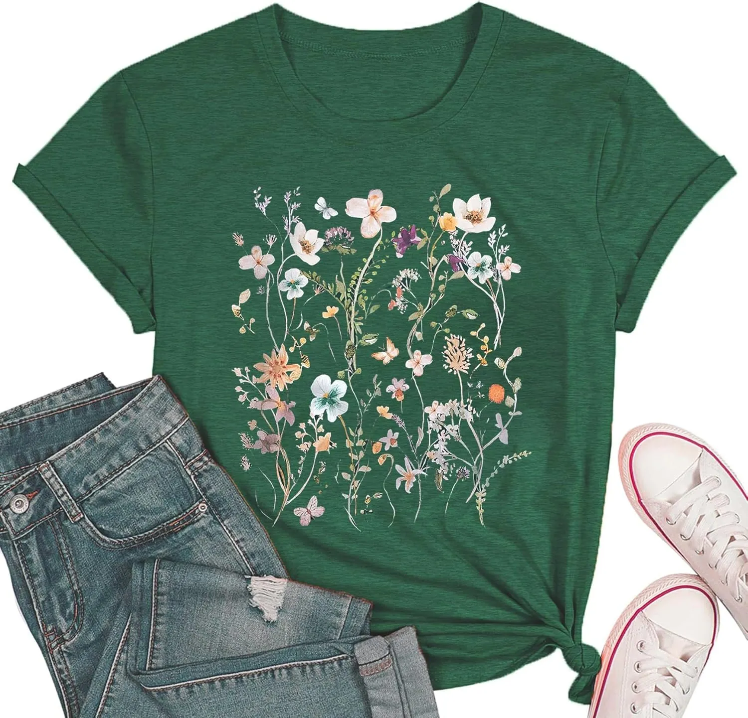Women's T Shirts Short Sleeve Shirt Cute Graphic Tees Loose Casual Summer Tops