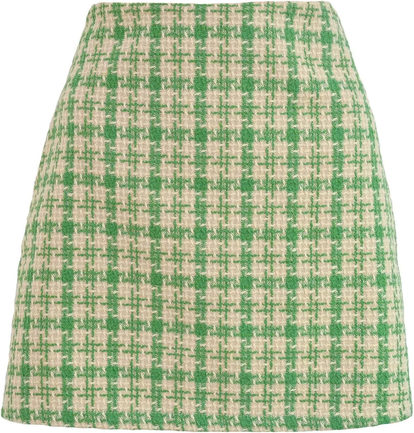 Women's Versatile Woolen Skirt Sexy High Waist Retro Skirt Dress Plaid A-line Short Trendy Casual Skirt Dresses,