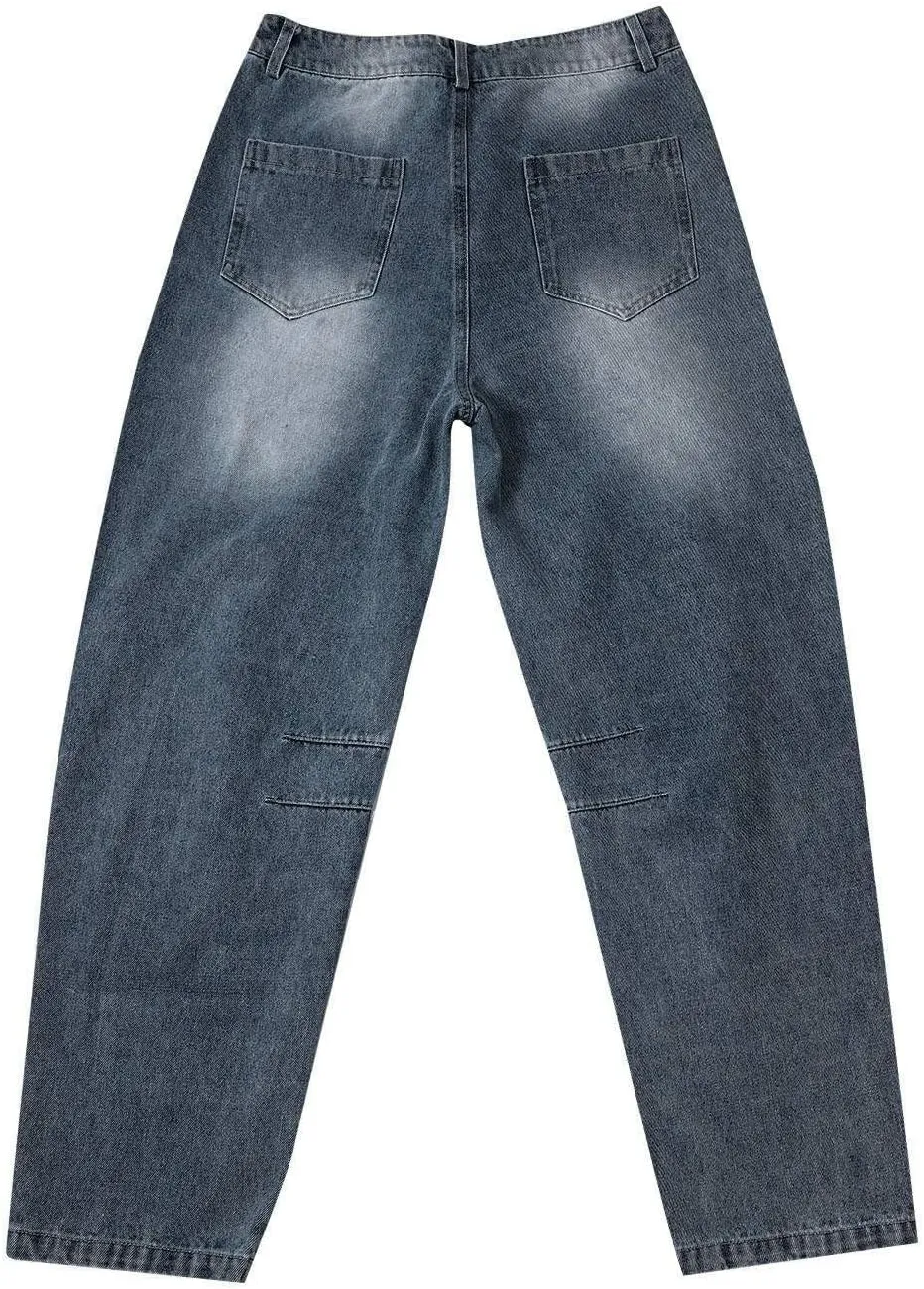 Women's Wide Leg Jeans High Waisted Jean Denim Pants with Pockets Casual Sweatpants Jeans Trousers