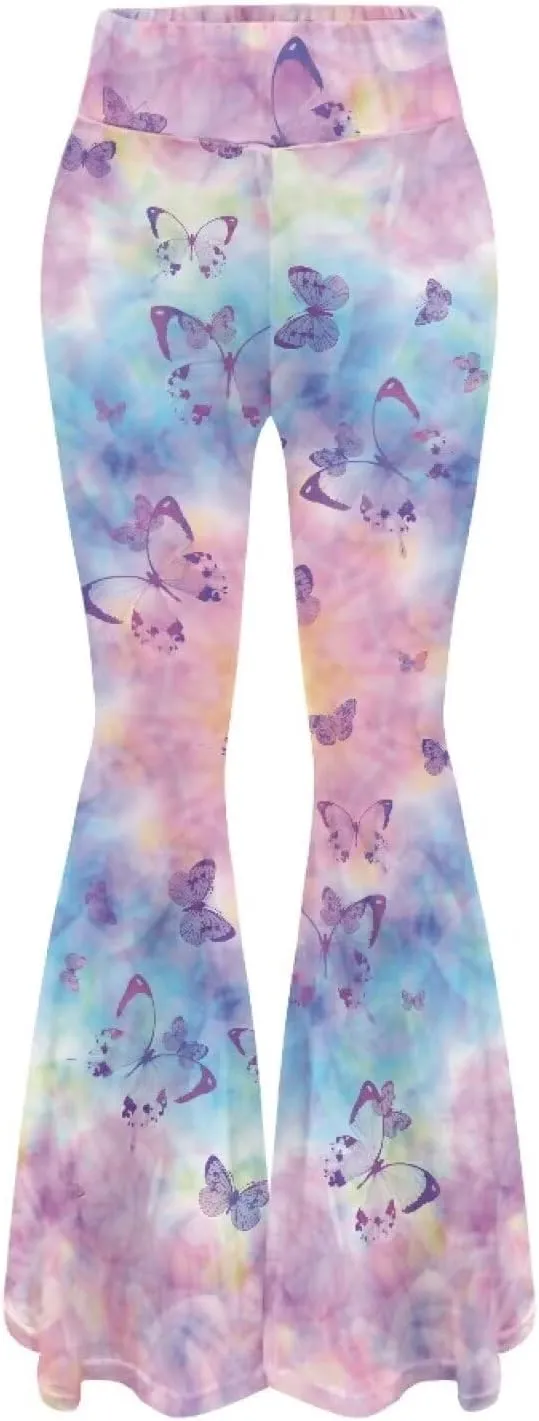 YEXIATODO Flared Yoga Pants for Women Bootleg Yoga Pants Bell Bottom Pants Soft Flared Leggings Hippie Pants Tights