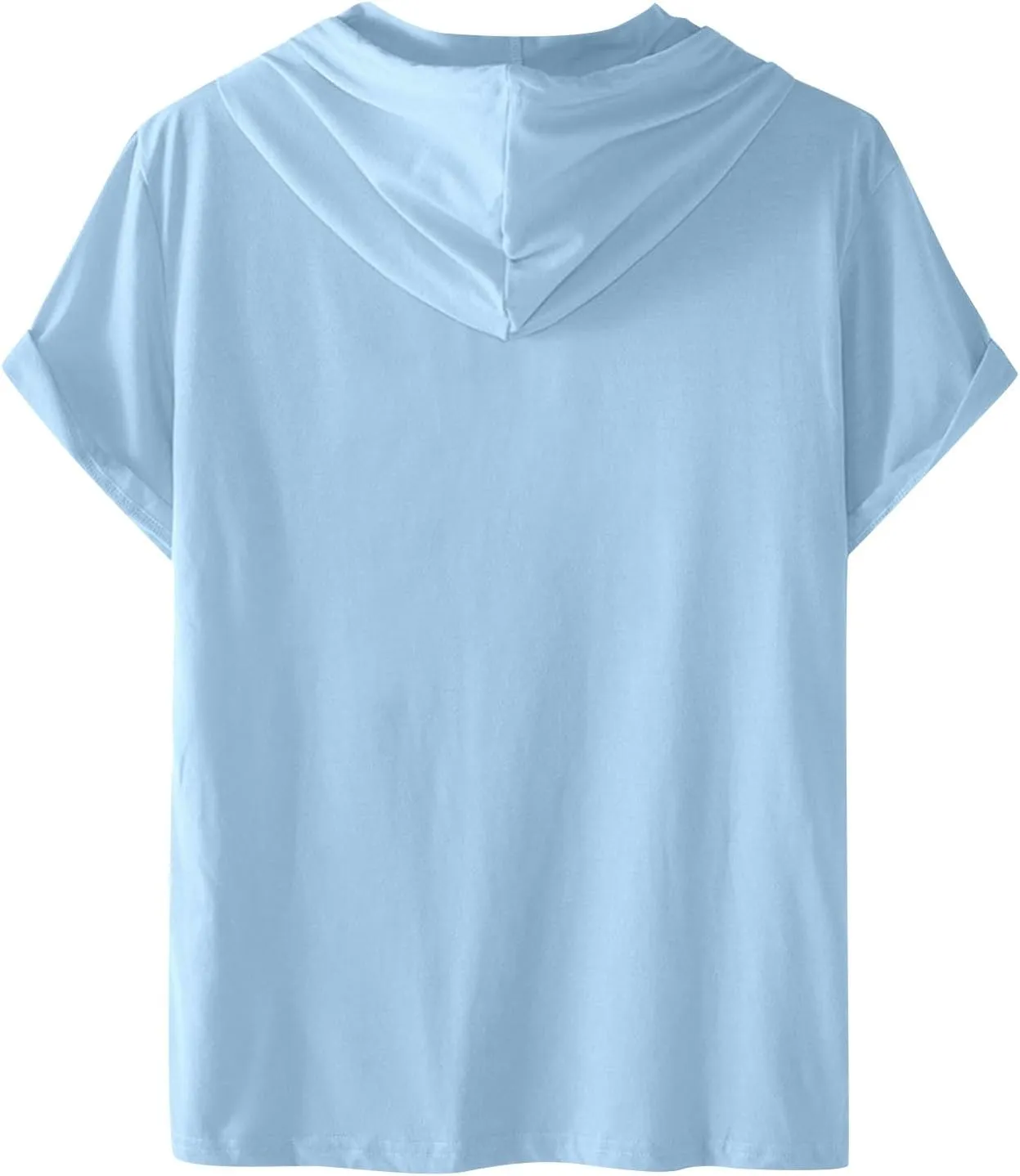 Ymosrh Men's Shirts Graphic Tees Short Sleeve Hooded T Shirts Lightweight Hoodie Pullover T Shirts Short, S-4XL